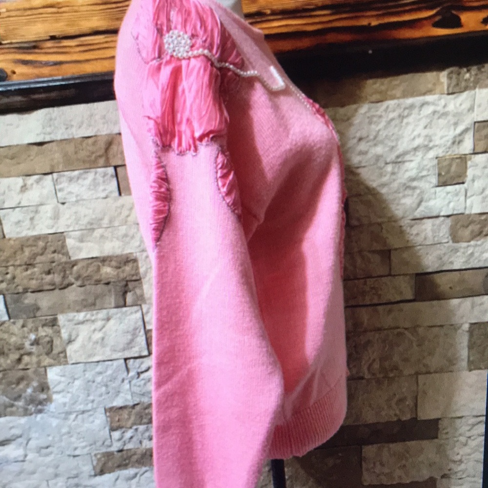 Pink Ruffled Sweater - Picture 3 of 5